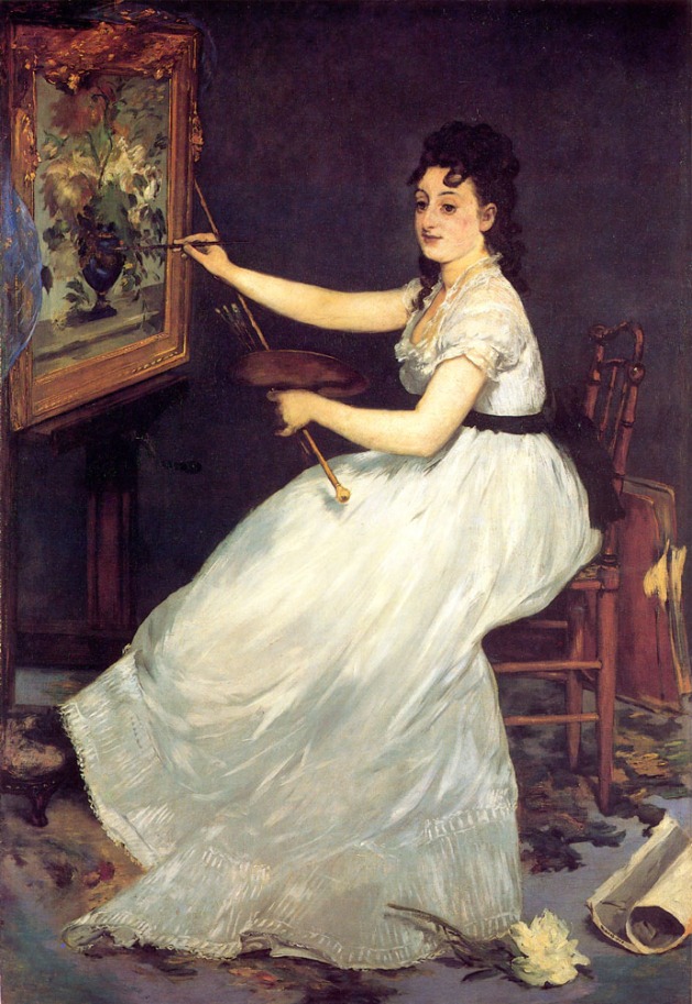 Portrait of Eva Gonzales, Manet oil painting