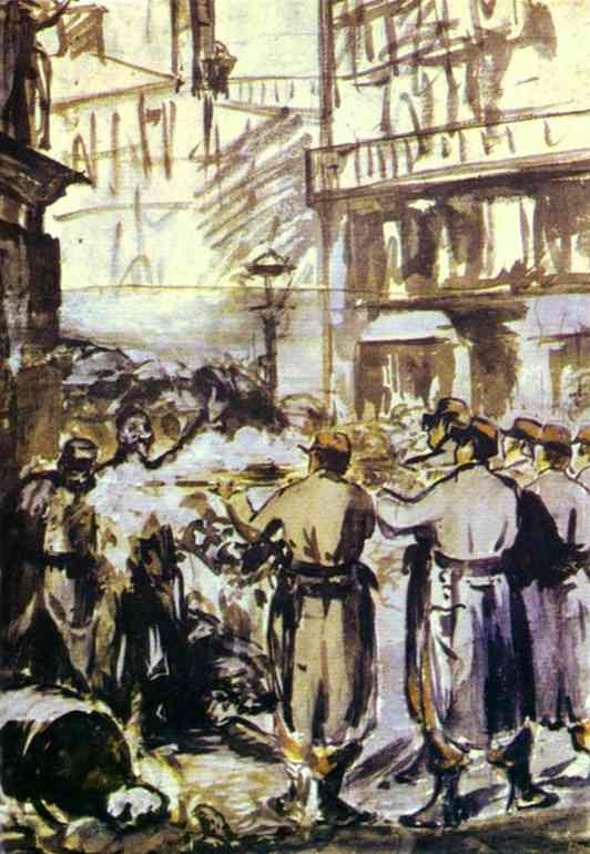 The Baricade, Edouard Manet